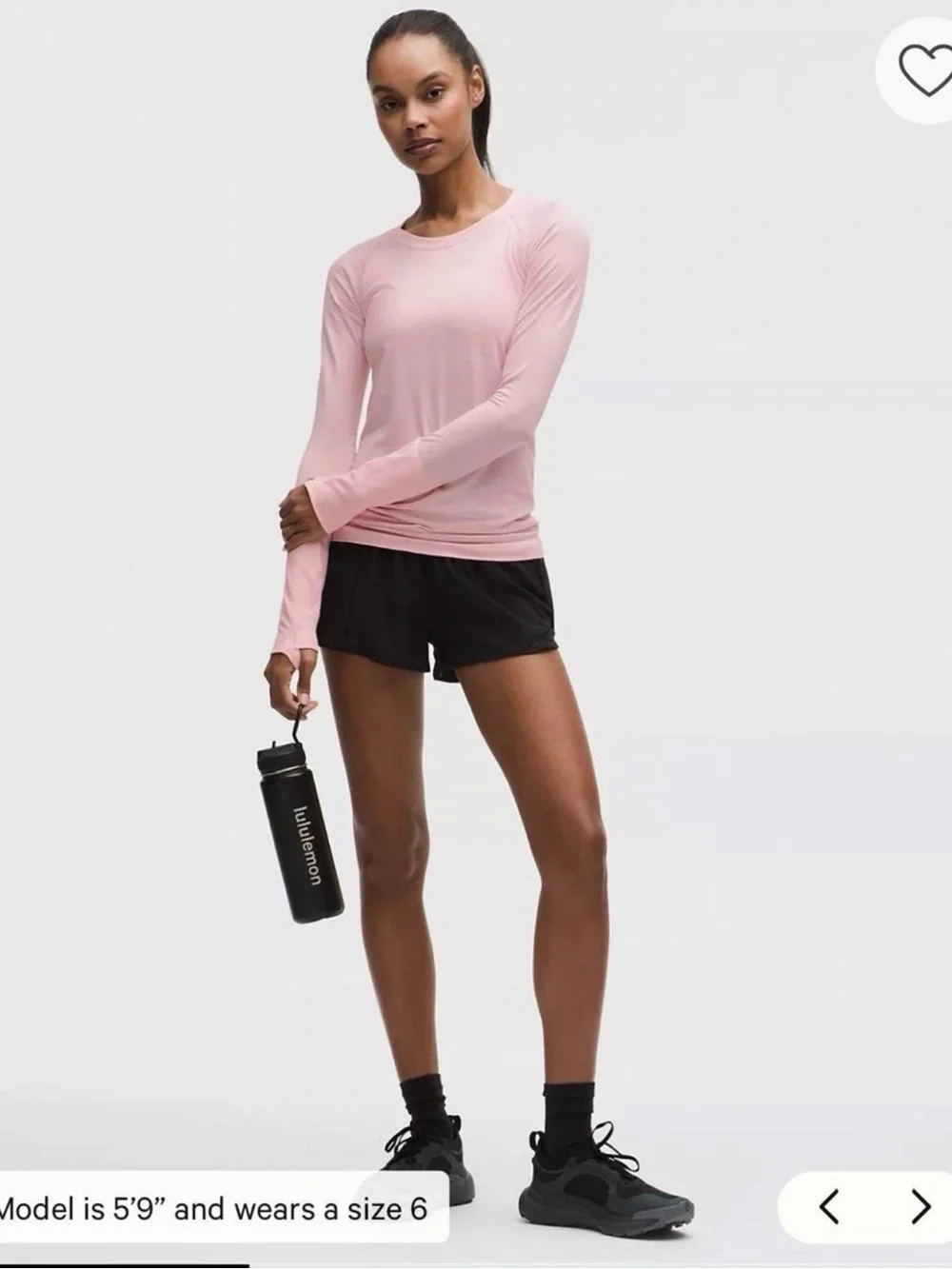 Lululemon Swiftly Tech Long Sleeve Shirt 2.0 in Pink Pearl Size 10